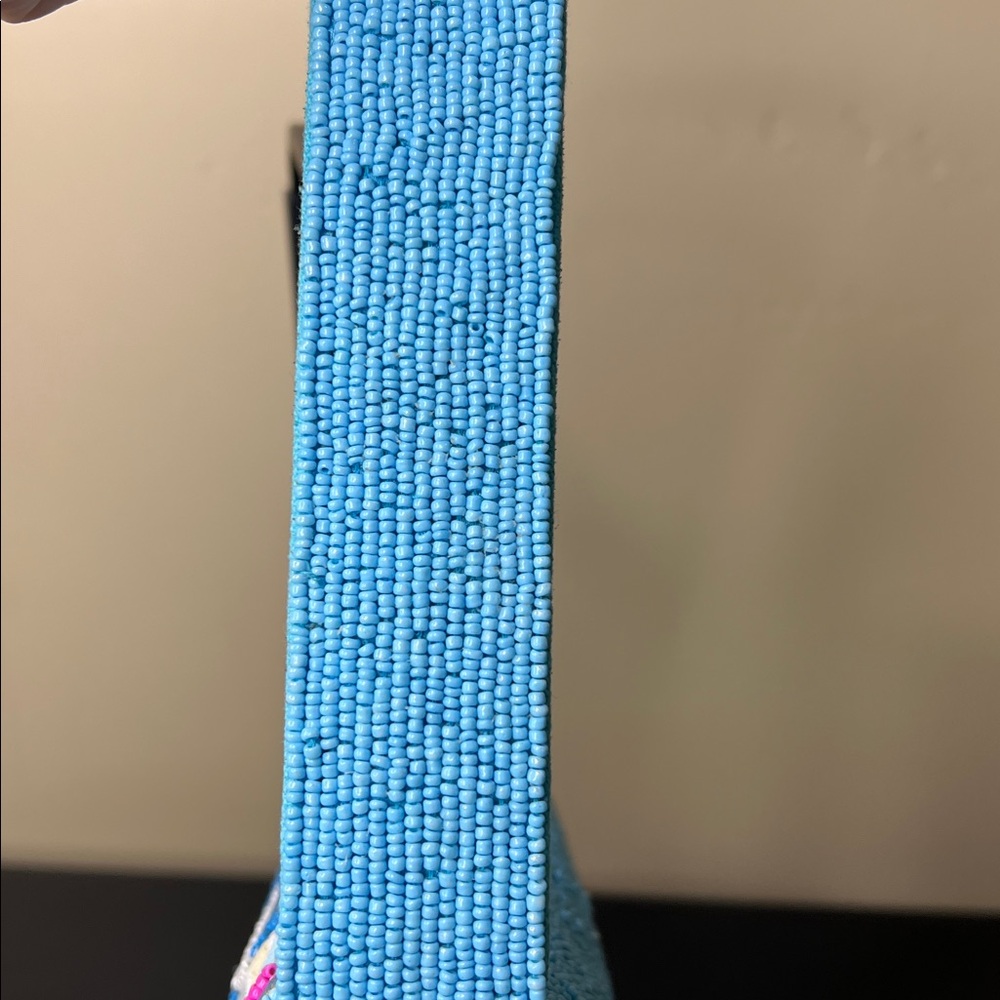 America & Beyond Express | Beaded Santorini Greece Iconic Seascape Shoulder Bag - Picture 9 of 13